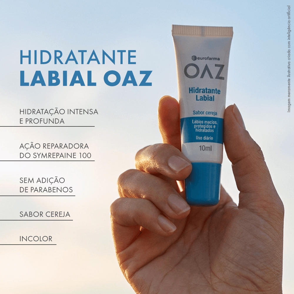 Hidratante Labial Cereja OAZ 10ml - OAZ